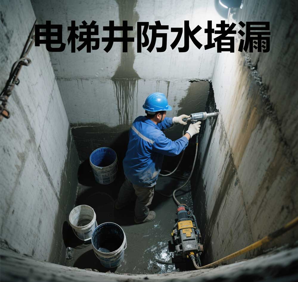 电梯井防水堵漏，南京专业电梯井漏水维修公司